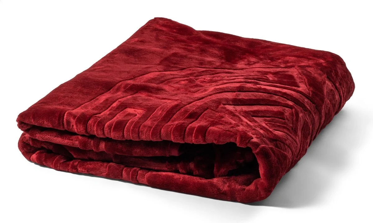 Embossed Zeta - Luxe Bedsprei - Deken - Tweepersoons - Lits Jumeaux - 200x240 - Rood