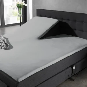 Home Care - Split Topper Hoeslaken - Jersey Lycra – grijs - splittopper – 120/140x200cm