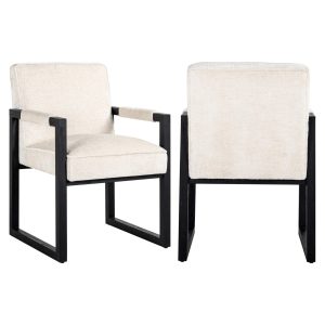 Eetkamerstoel Beck white chenille Richmond Interiors
