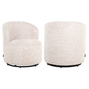 Lounge stoel Jackie lovely cream swivel kids Richmond Interiors
