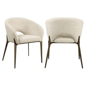Eetkamerstoel Kenzi natural linear fire retardant Richmond Interiors