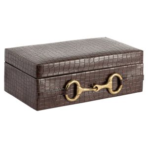 Opbergdoos Rex dark brown large Richmond Interiors
