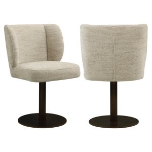 Eetkamerstoel Fiona natural softweave swivel Richmond Interiors