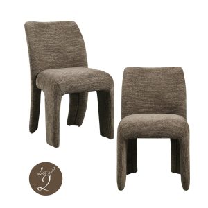 Eetkamerstoel Maya brown softweave (Set of 2) Richmond Interiors