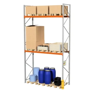 2,8 M PALLETSTELLING 5 M HOOG VOOR 9 EUROPALLETS VAN 250 KG.