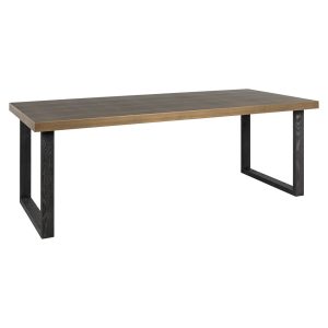 Eettafel Bloomville brass shagreen incl. glass top 200 Richmond Interiors