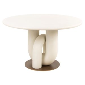 Eettafel Winslow white 135Ø Richmond Interiors