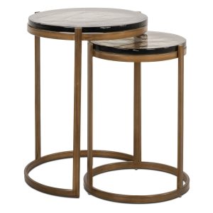 Bijzettafel Cleo gold (Set of 2) Richmond Interiors