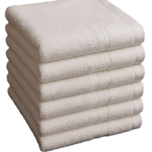 Handdoeken - Gastendoekjes - 40x60cm - 6 stuks - gekleurd - 100% Katoen - Wit