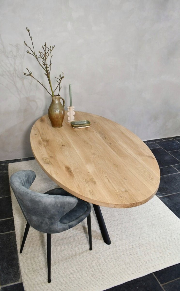 Ovale tafel met rond matrix onderstel - Afbeelding 9