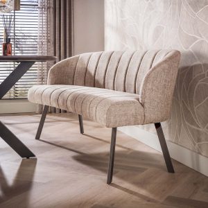 Eetkamerbank Isolde - Beige - Renegade Stof - 190 cm