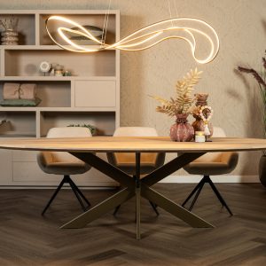 Eettafel Marseille met spinpoot slank