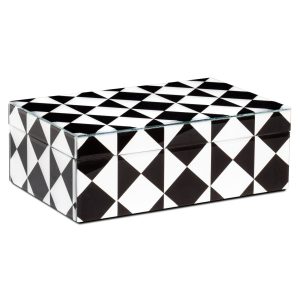 Opbergdoos Silas black/white large Richmond Interiors