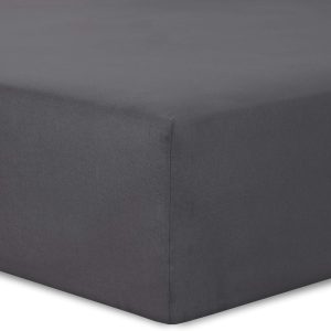 Hoeslaken - Jersey Katoen - 90x200cm - 25cm Hoek - Antraciet