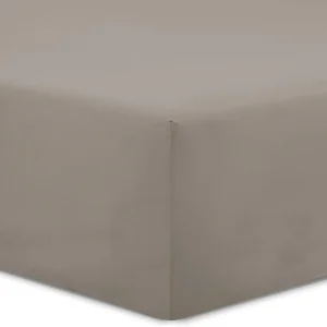 Hoeslaken - Jersey Katoen - 90x200cm - 25cm Hoek - Taupe
