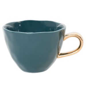 Good Morning Cup blue green