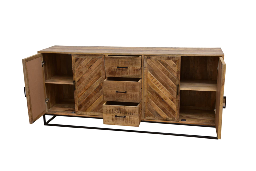 Dressoir manghout 200 cm MISA - Afbeelding 4