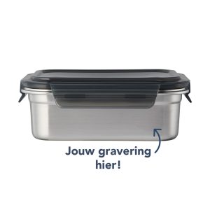 RVS vershouddoos 1200 ml met gravering