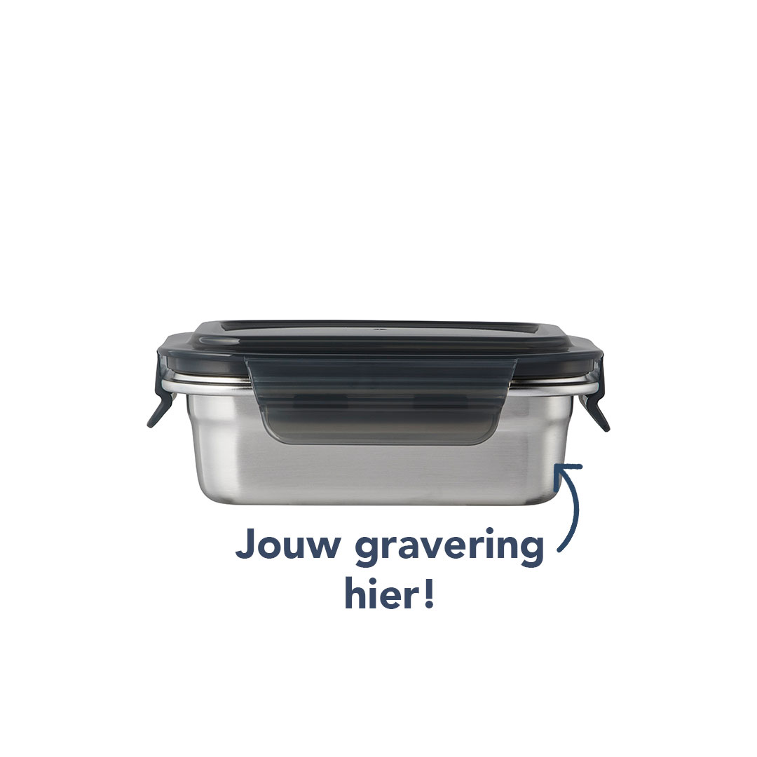 RVS vershouddoos 400 ml met gravering - Afbeelding 2