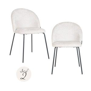 Eetkamerstoel Alyssa cream fusion (Set of 2) Richmond Interiors