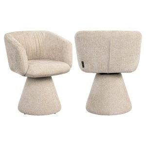 Eetkamerstoel Madeline cream unicorn swivel Richmond Interiors