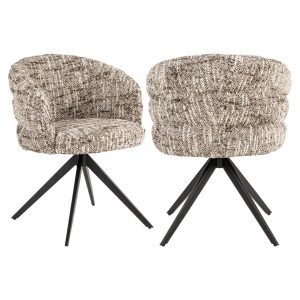 Eetkamerstoel Serenity brown omara swivel fire retardant Richmond Interiors