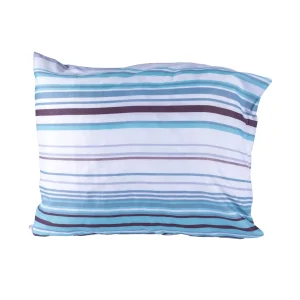Kussenslopen - 60x70 - 2 stuks - katoen blended - wit blauw streep