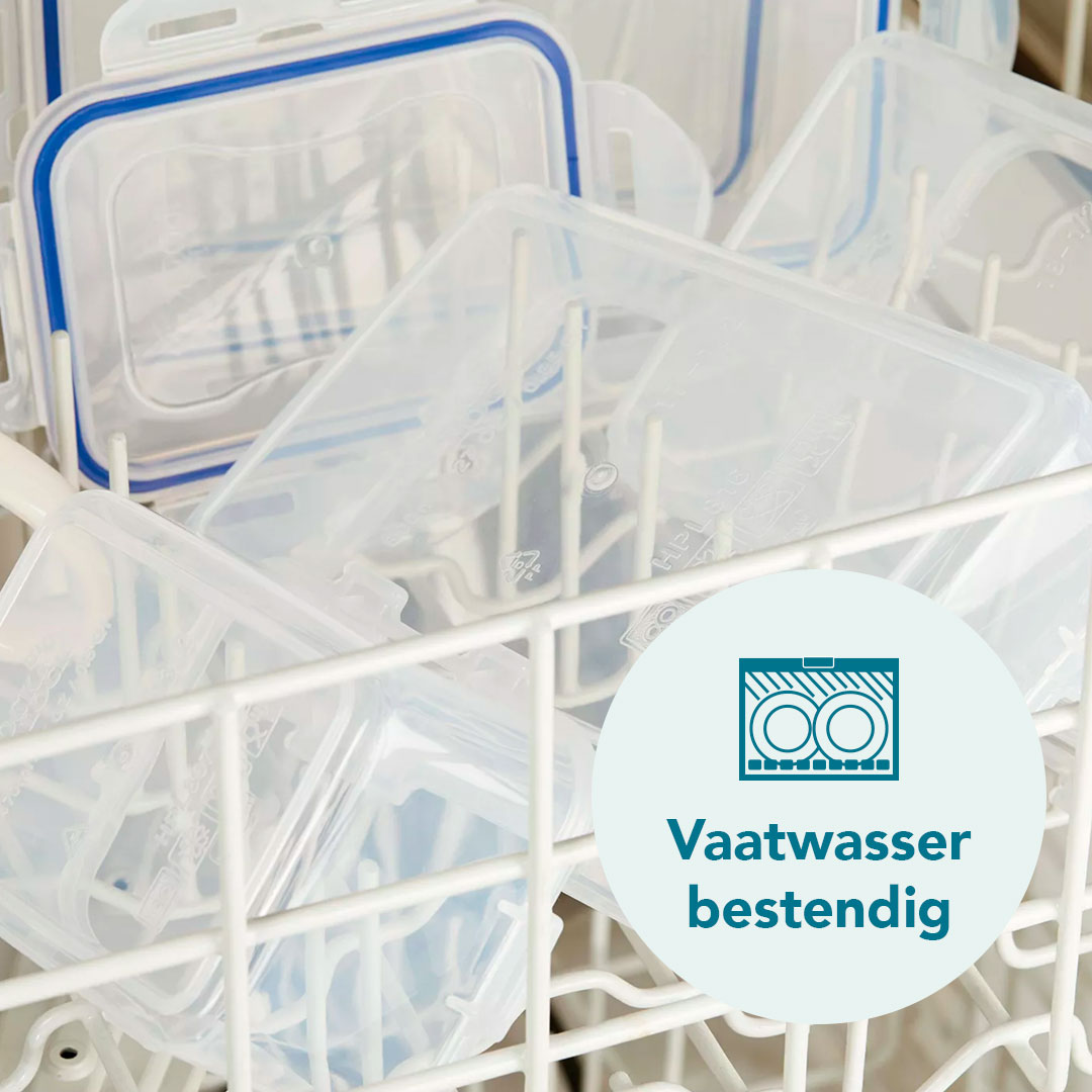 Voordeelverpakking stapelbare vershoudbakjes 1300 ml | 4 stuks - Afbeelding 8