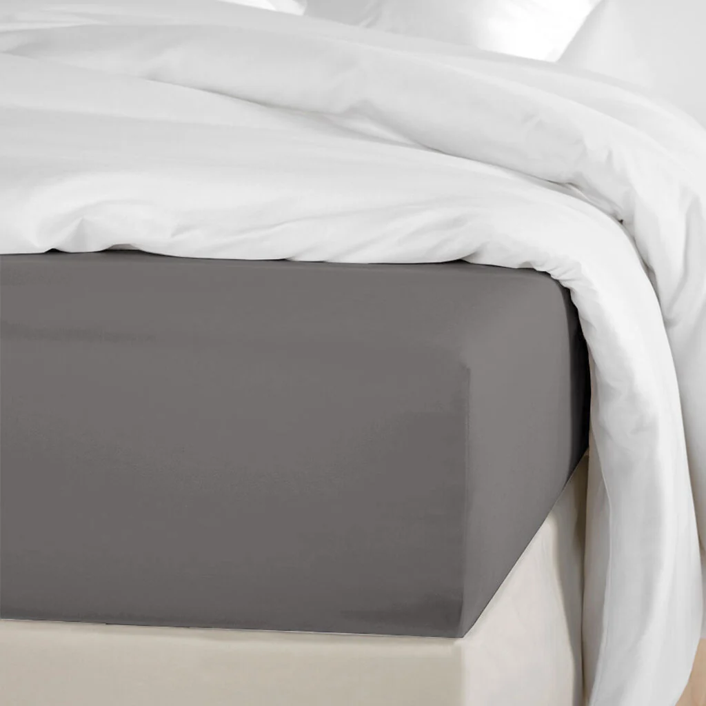 Beau Maison - Hoeslaken - 100% Katoen - 180x200cm - Antraciet - Afbeelding 4