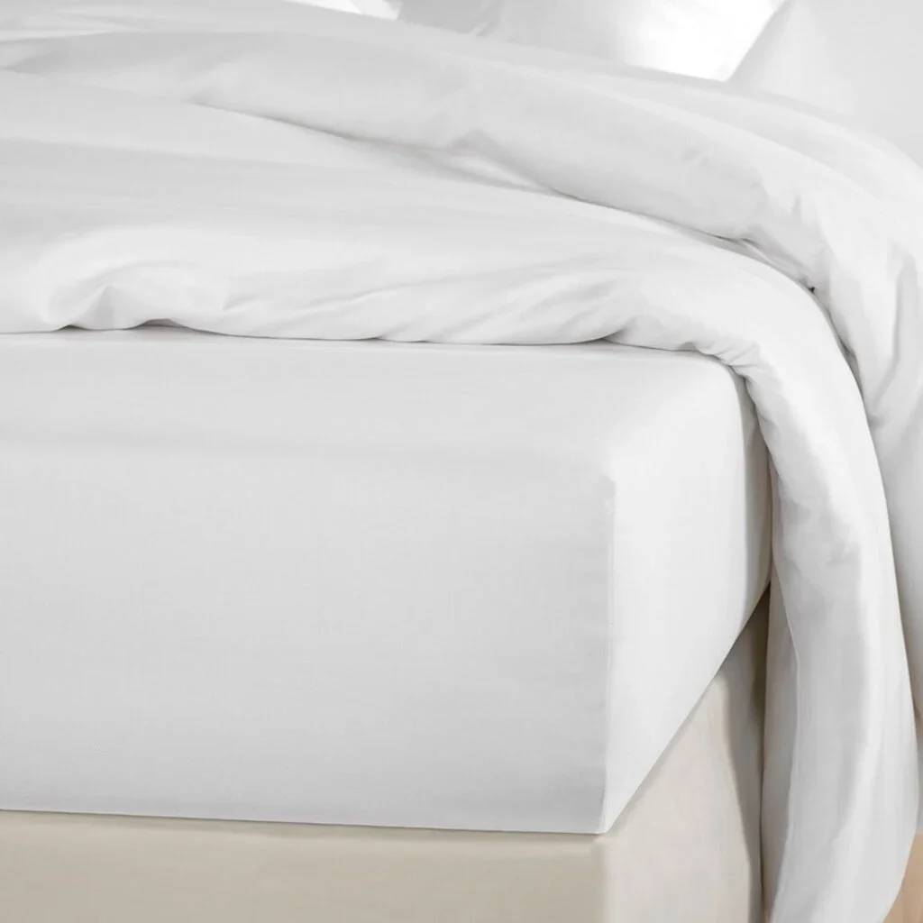 Beau Maison - Hoeslaken - 100% Katoen - 140x200cm - Wit - Afbeelding 3