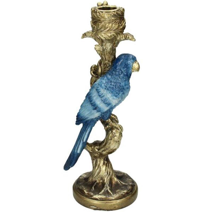 Kandelaar Vogel Blauw - Afbeelding 2