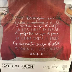 Cotton Touch Dekbedovertrek Tweepersoons 240x200/220 + 2 kussenslopen 60x70 Rood