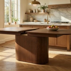 Eettafel Extention 130/180×100 KLEUR DEER BROWN OP VOORRAAD AFHAALPRIJS 1150,-