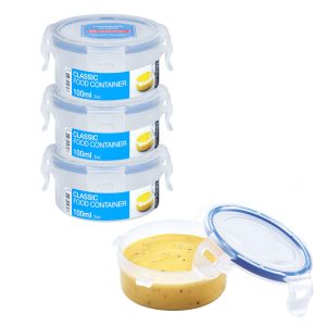 Voordeelverpakking ronde vershoudbakjes 100 ml | 4 stuks