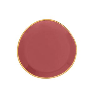 Good Morning Plate branded apricot