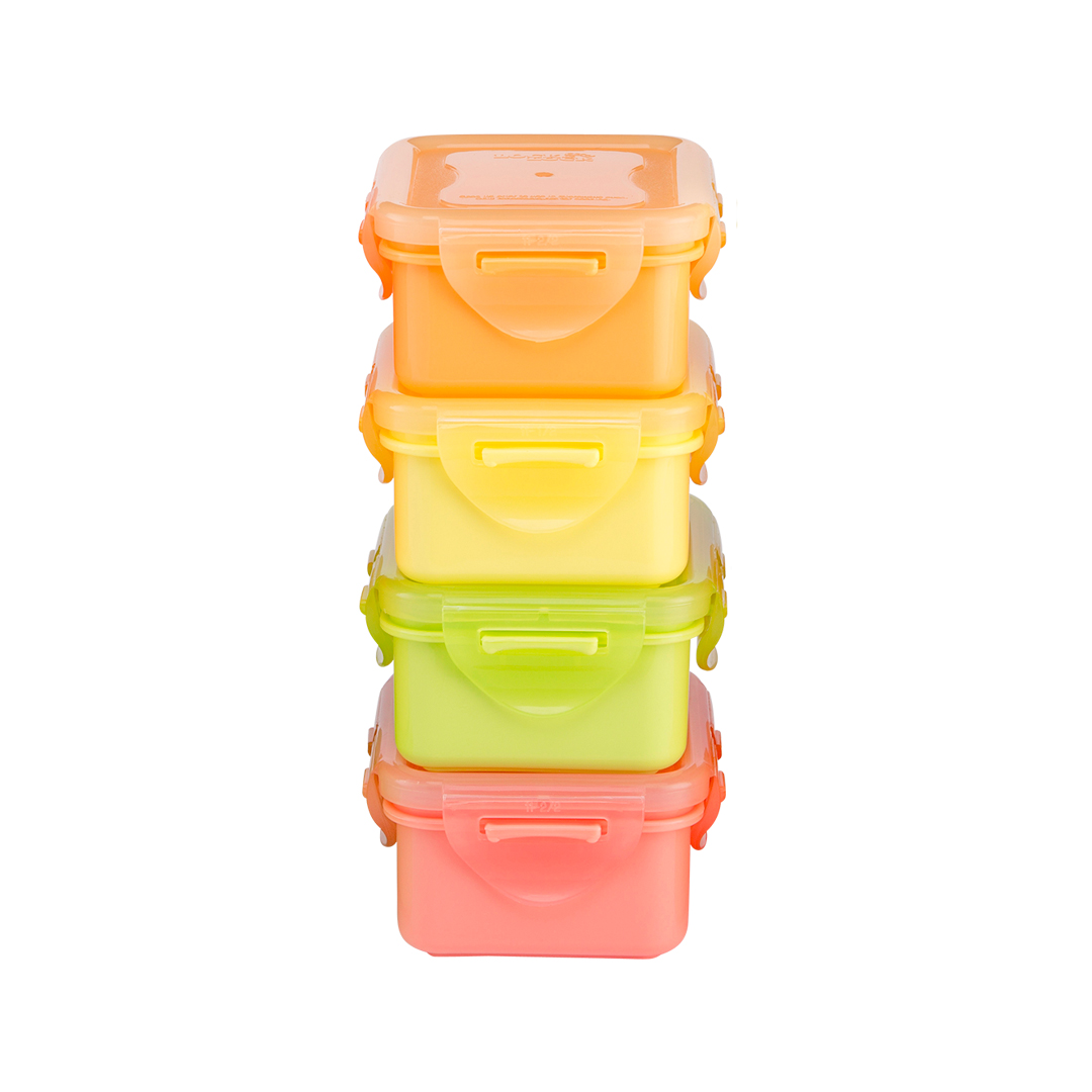 Set van 4 snackdoosjes 180 ml - Afbeelding 4