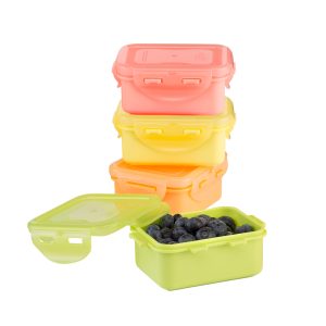 Set van 4 snackdoosjes 180 ml