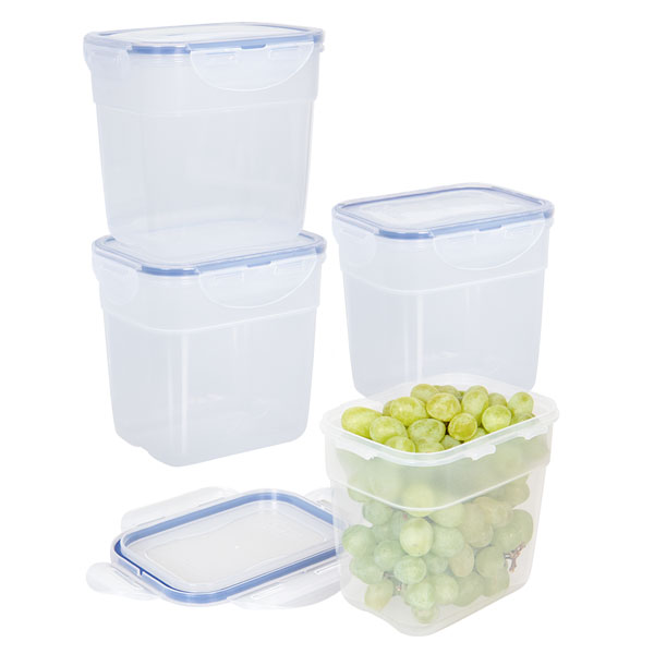 Voordeelverpakking stapelbare vershoudbakjes 1000 ml | 4 stuks - Afbeelding 2
