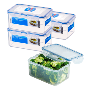 Voordeelverpakking vershoudbakjes 1100 ml | 4 stuks