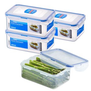 Voordeelverpakking vershoudbakjes 850 ml | 4 stuks